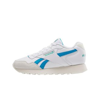 Reebok Mens Ventilator Signature Leather Fashion Sneakers, White/Engineered Aqua/Unleashed Green, 10.5