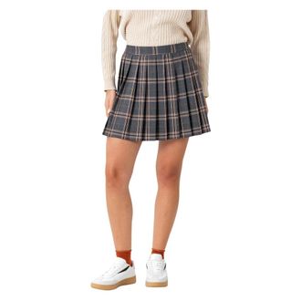 Kocca Short Skirts, female, Gray, Size: XL Flared Chequered Skirt
