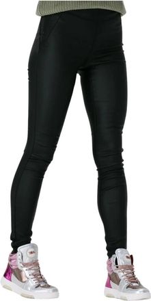 Object Coated Leggings in Zwart - Dames - Leggings - Zwart - XL - Broeken