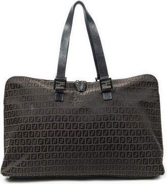 Fendi Pre-owned Womens FF Weekender Travel Bag - Brown - One Size