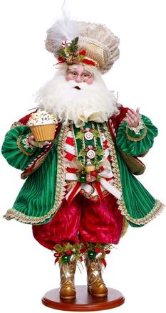 Mark Roberts Cupcake Santa in Bright Green at Nordstrom