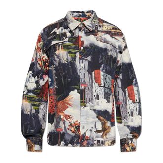 Off-white Casual Shirts, male, Multicolor, Size: XL Patterned Shirt