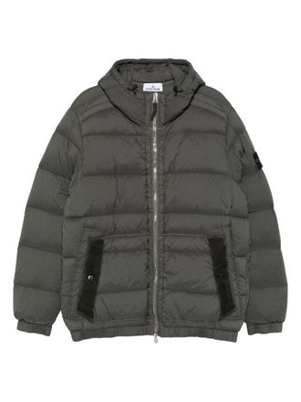 Stone Island Polyamide-Blend Quilted Hooded Down Jacket
