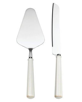 Lenox French Perle Scallop 2Pc Dessert Set