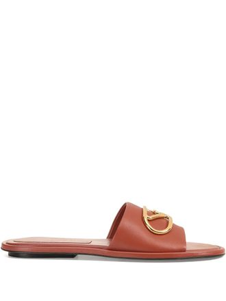 Sergio Rossi logo-plaque sandals - Brown