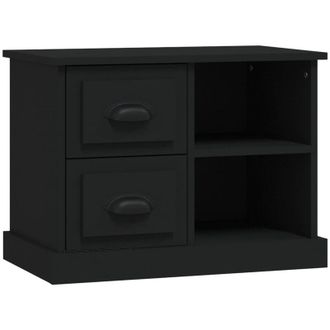 vidaXL Bedside Cabinet Black 60x35.5x45 cm vidaXL