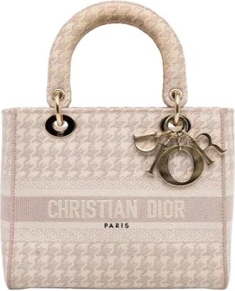 Dior Pre-owned Handbags, female, Pink, Size: ONE SIZE Pre-owned Vintage Canvas Handbag