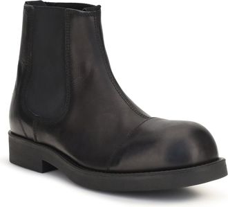 Maison Margiela Mens Chelsea Biker Boots Black Calf Leather Bos Taurus