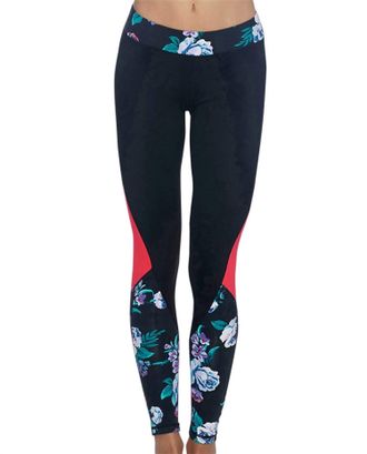 Body Glove Womens Sport Floral Prism Legging In Get Shorty