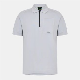 HUGO BOSS Mens Hbg Urban Tech Polo in Grey - Size X-Large