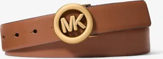 Michael Kors Logo Leather Belt