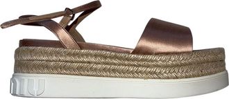 Miu Miu Platform Espadrille Sandals Size 39
