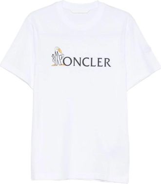 Moncler T-shirts en Poloshirts - Heren - T-shirts - Wit - XL - Tops