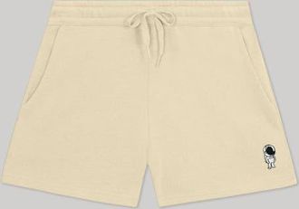 Dalix Womens Astronaut Midweight Washed Fleece Shorts in Bone at Nordstrom, Size Xx-Large