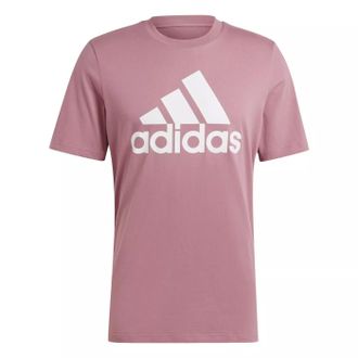 adidas Essentials Single Big Logo T-Shirt Asia Sizing Pink IX0137