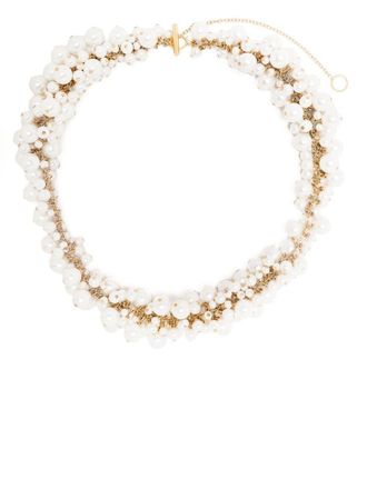 Jil Sander Halsketting met parel - Goud