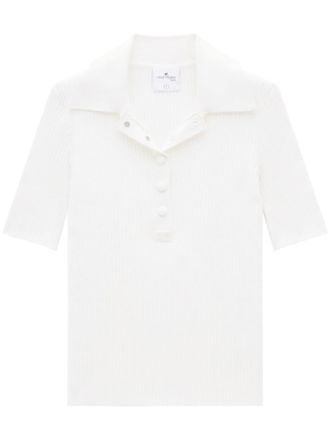 Courr&egrave;ges Polo a coste - Bianco