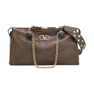 Valentino Garavani Dames, Tassen, Bruin, Maat: ONE Size Leer