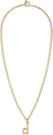 Roxanne Assoulin The Puffy Initial Pendant Necklace in Gold D at Nordstrom