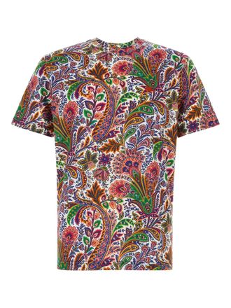 Etro paisley-print T-shirt - Bianco