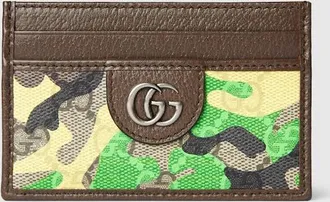 Gucci GG Card Case, Beige, GG Canvas