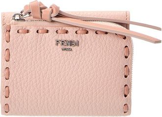 Fendi Peekaboo Micro Leather Trifold Wallet