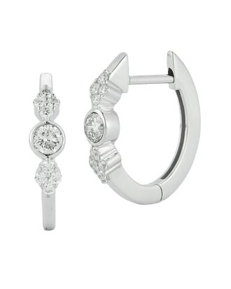 Nephora 14K 0.19 Ct. Tw. Diamond Huggie Earrings