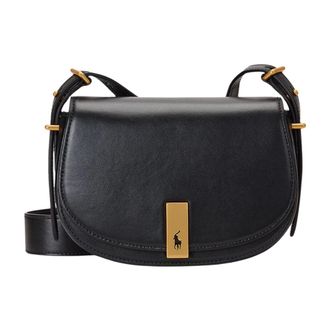 Ralph Lauren Cross Body Bags, female, Black, Size: ONE SIZE Polo ID Bag