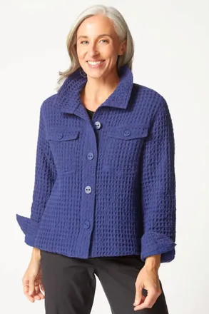 Habitat Honeycomb Shacket In Ink