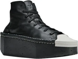 adidas Y-3 Kyasu High Top Sneaker in Black/Black/Chapea at Nordstrom Rack, Size 11.5
