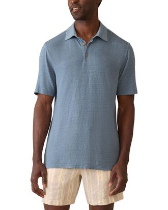 Faherty Linen Polo Shirt