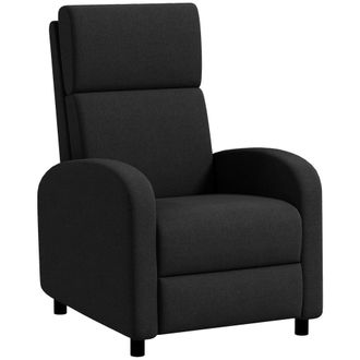 HOMCOM Sill&oacute;n relax reclinable 64x86x102 cm negro