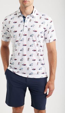 Swannies Compass Polo in White at Nordstrom, Size Xx-Large