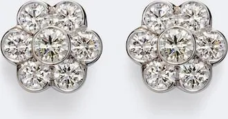 Anita Ko Flora 18kt white gold earrings with diamonds