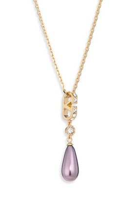 Valentino Garavani VLOGO Signature Pendant Necklace in Gold at Nordstrom