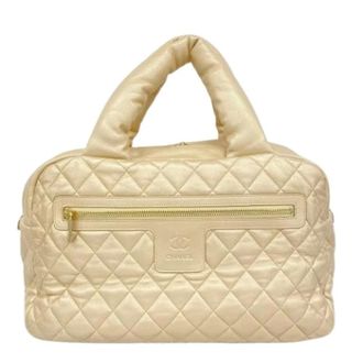 Chanel Pre-owned Handbags, female, Beige, Size: ONE SIZE Pre-owned Vintage Tote bag