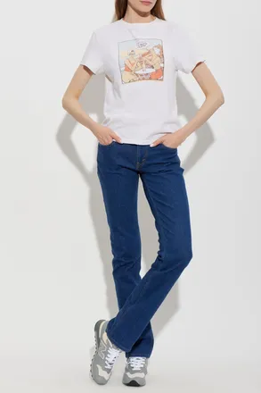 Re/Done Lean Jeans, Womens, Navy Blue
