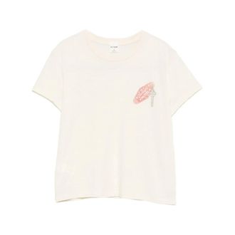 Re/Done Dames, Tops, Beige, Maat: S Katoen