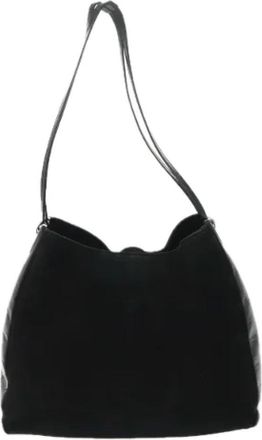 Bally Pre-owned Suede handbags - Dames - Vintage Schoudertas - Zwart - ONE Size - Leer - Vintage
