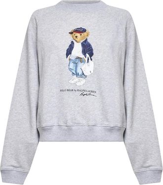 Polo Ralph Lauren Sweatshirts, female, Gray, Size: XS Crewneck Sweatshirt