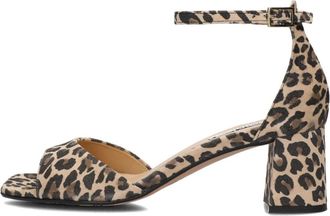 Notre-V Schoenen, Dames, Beige, 41 EU, Leer, Elegante Taupe Sandalen