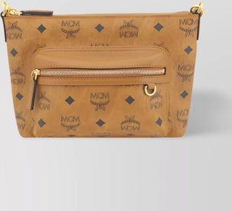 MCM visetos leather shoulder bag