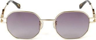 Zadig&Voltaire Szv 463S 0300 Zonnebril - Dames - Zonnebrillen - Geel - 52 MM - Polyester - Accessoires