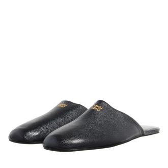Miu Miu Slippers & Mules - Woman Mules - black - Slippers & Mules for ladies
