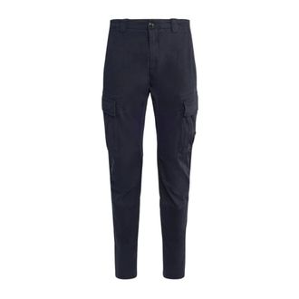 C.P. Company Cropped Trousers - male - C.P. Company - Slim-fit Trousers - Blue - L - Trousers