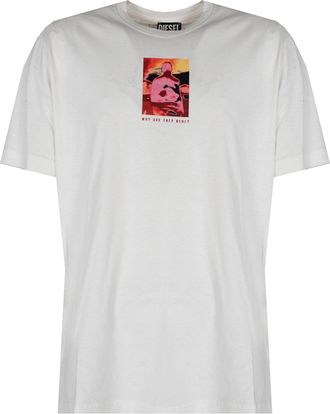 Diesel T-Shirt Just Mannen Wit