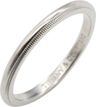 Tiffany & Co. Silver Platinum 950 Band Ring (Pre-Owned)
