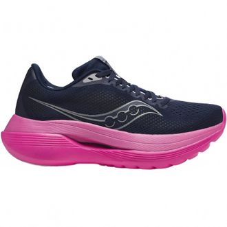 Saucony Womens Endorphin Trainer Shoe In Navy/fuschia