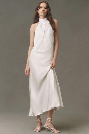 BHLDN Halter Maxi Slip Dress