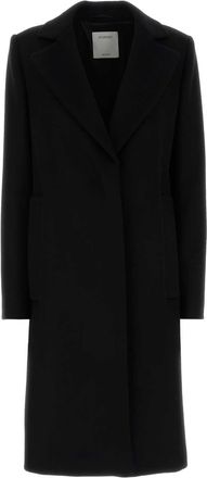 Sportmax Sportmax Black Wool Coat